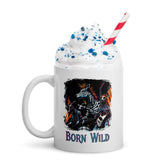 Born Wild White Glossy Mug - Beyond T-shirts